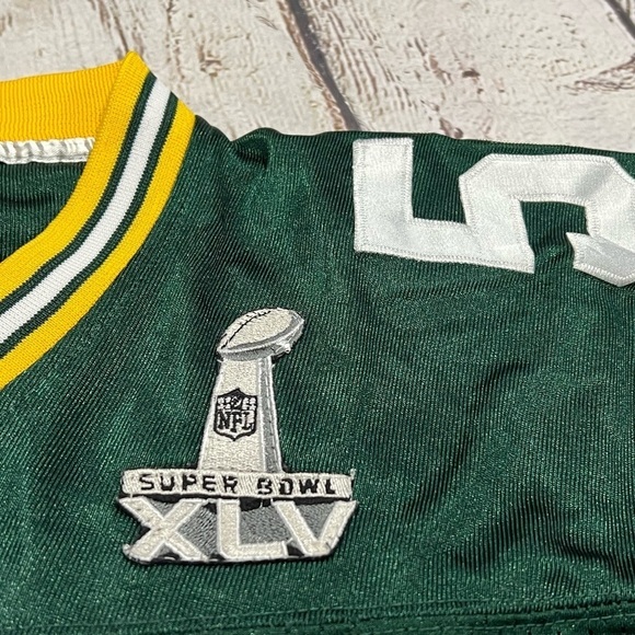 Clay Mathews Green Bay Packers Super Bowl XLV Stitched NFL Football Jersey - Picture 4 of 8